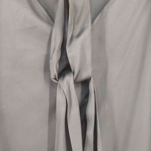 ベースレンジ BASERANGE CRAVAT DRESS - BLACK ホルターネック サテンワンピース レディース import:S S