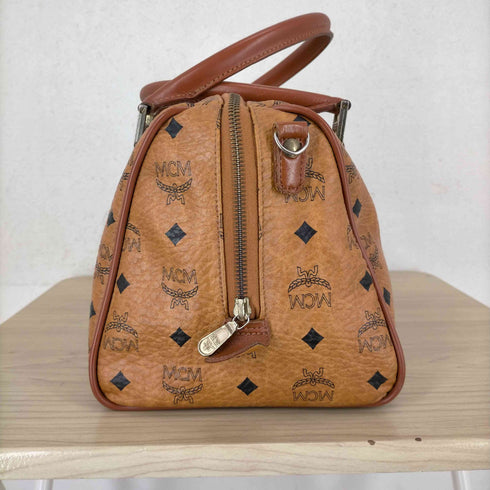 エムシーエム MCM モノグラムレザーハンドバッグ レディース