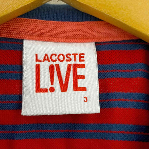 ラコステライブ Lacoste Live ボーダーポロシャツ メンズ 3