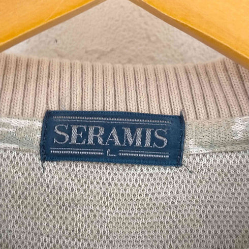 SERAMIS 総柄 ポロシャツ メンズ JPN:L