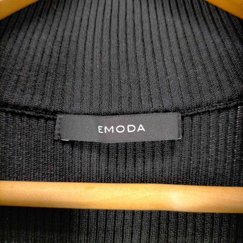 エモダ EMODA ハーフジップニットワンピース レディース FREE