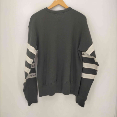 ヒューマンメイド HUMAN MADE 24SS PROTOTYPE Sweatshirt Black the future is in the pastアームボーダースウェット メンズ JPN:M
