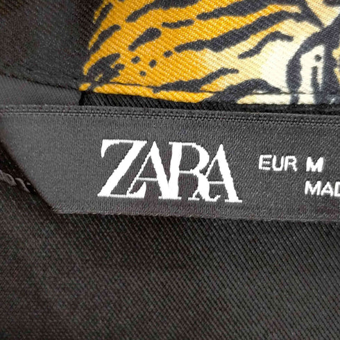 ザラ ZARA FLOWY PRINTED SHIRT 虎柄シャツ レディース import:M