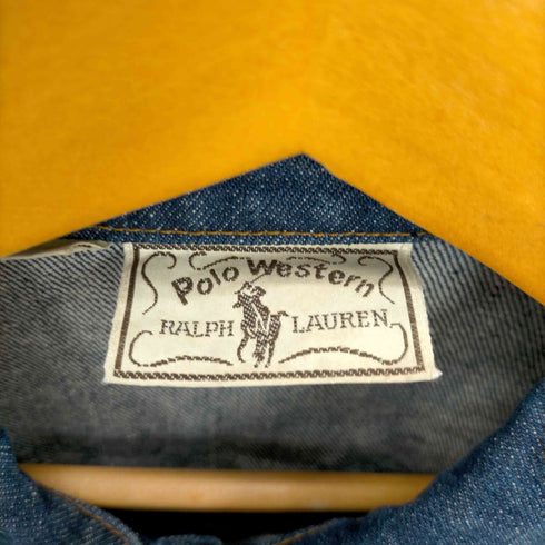 ポロバイラルフローレン Polo by RALPH LAUREN Polo Western Ralph Lauren 70-80s サイド アジャスター 濃紺 デニム ジャケット メンズ JPN:M