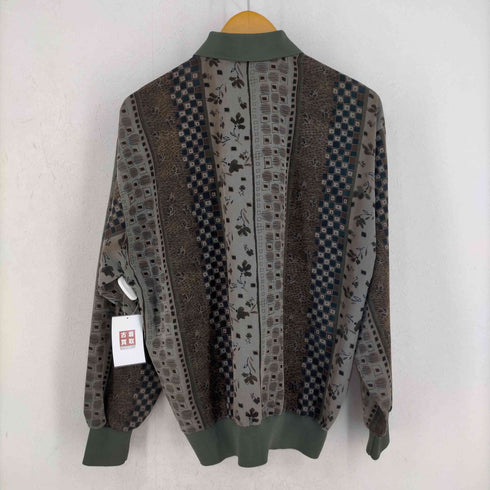 ジールジップ ZEALZIP 総柄 リブ切替え レギュラーカラーシャツ メンズ import:L