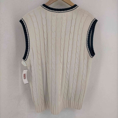ポロバイラルフローレン Polo by RALPH LAUREN ポニー刺繍 チルデンニット ベスト メンズ import:M
