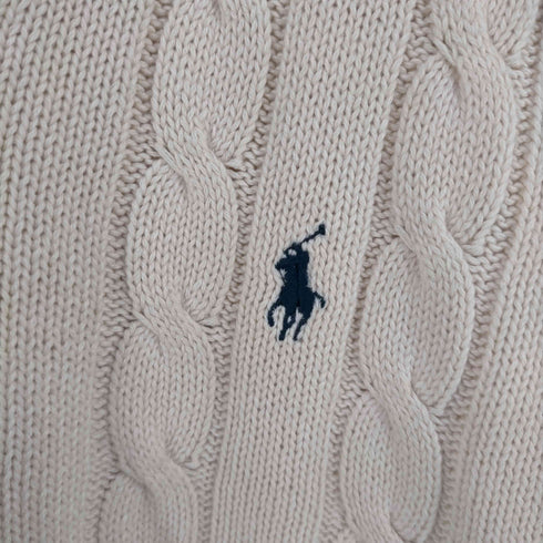 ポロバイラルフローレン Polo by RALPH LAUREN ポニー刺繍 チルデンニット ベスト メンズ import:M