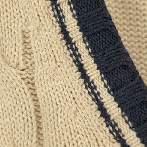 ポロバイラルフローレン Polo by RALPH LAUREN ポニー刺繍 チルデンニット ベスト メンズ import:M