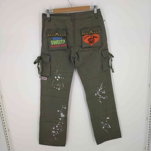 LUST ペイント加工 ワッペン スタッズカーゴパンツ Y2K メンズ JPN:M