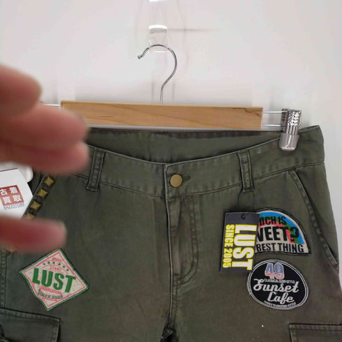 LUST ペイント加工 ワッペン スタッズカーゴパンツ Y2K メンズ JPN:M