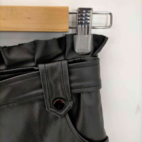 ザラ ZARA フェイクレザープリーツミニスカート レディース XS
