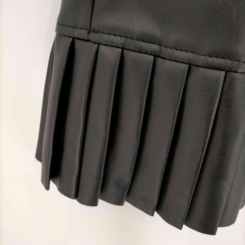 ザラ ZARA フェイクレザープリーツミニスカート レディース XS