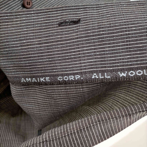 AMAIKE CORP レザーボタンオープンカラーシャツ メンズ