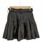 ザラ ZARA フェイクレザー ベルテッド プリーツミニスカート レディース XS