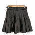 ザラ ZARA フェイクレザー ベルテッド プリーツミニスカート レディース XS