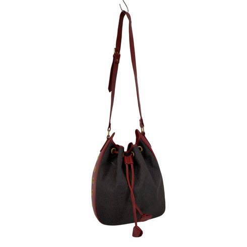 イヴサンローラン Yves Saint Laurent PVC加工巾着ショルダーバッグ レディース