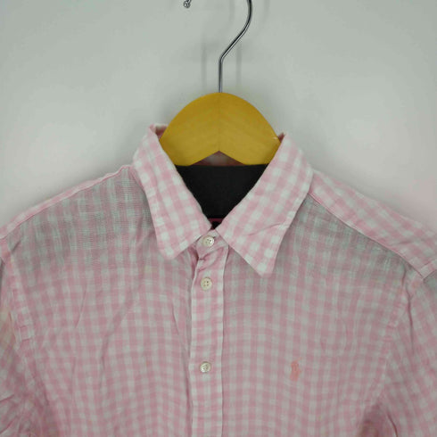 ポロラルフローレン POLO RALPH LAUREN リネン100% チェックシャツ レディース JPN:S