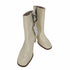 ザラ ZARA Faux-Patent-Finish Heeled Ankle Boots サイドジップ アンクル ヒールブーツ レディース 37