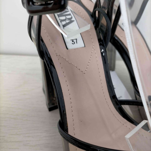 ザラ ZARA クリアハイヒール ストラップサンダル レディース 37