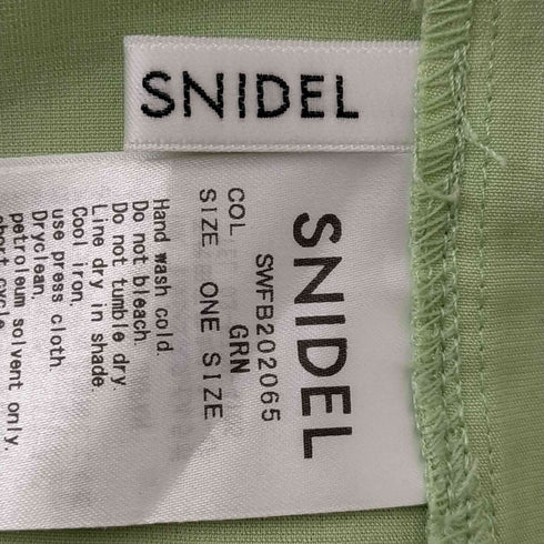 スナイデル snidel ノースリーブ セットアップ ボックスタックスカート レディース ONE SIZE