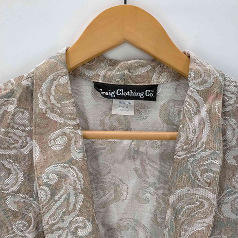 Craig Clothing Co. USA製 総柄ジャガード1Bジャケット レディース JPN:M