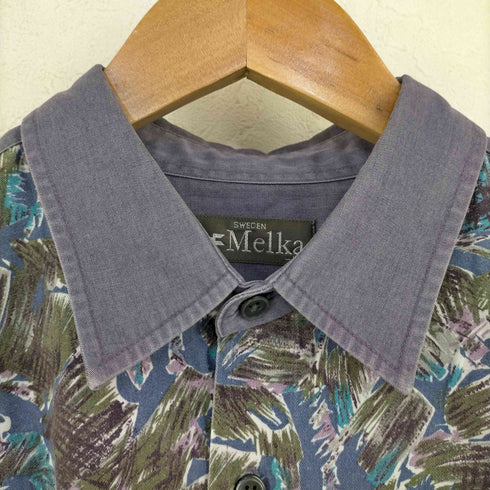 Melka フロントプリント レギュラーカラーシャツ メンズ JPN:L