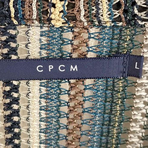 シーピーシーエム CPCM 総柄ニットシャツ メンズ
