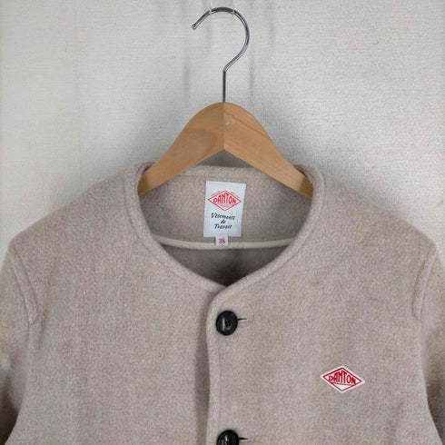 ダントン DANTON WOOL MOSSER SINGLE JACKET ノーカラーコート レディース JPN:38