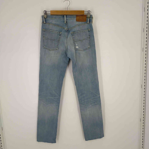 ポロラルフローレン POLO RALPH LAUREN 加工デニムパンツ ボタンフライ レディース US:26-27