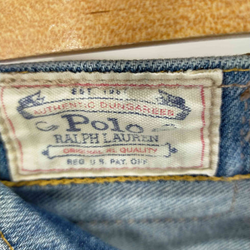 ポロラルフローレン POLO RALPH LAUREN 加工デニムパンツ ボタンフライ レディース US:26-27