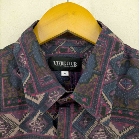 VIVRE CLUB シルク100% レギュラーカラーシャツ メンズ JPN:M