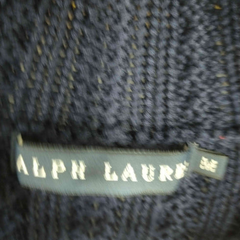 ラルフローレン RALPH LAUREN 金ボタン ケーブル編み カーディガン 縄 レディース JPN:M