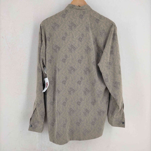 BONTON 総柄 バンドカラーシャツ メンズ