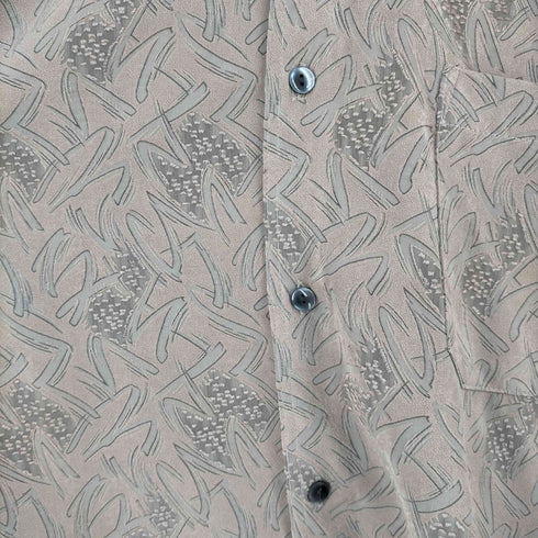 BONTON 総柄 バンドカラーシャツ メンズ