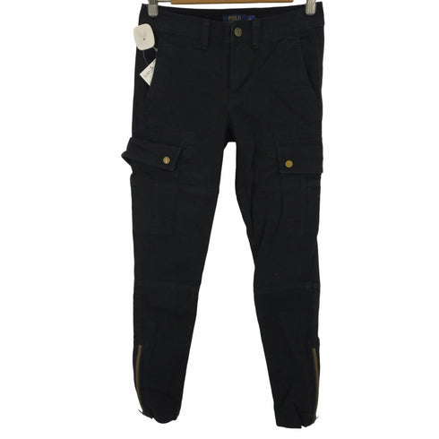 ポロラルフローレン POLO RALPH LAUREN カーゴパンツ スリム 裾ジップ タイト レディース JPN:2