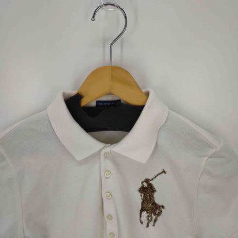 ラルフローレン RALPH LAUREN THE SKINNY POLO ポロ スパンコールポニー レディース JPN:L