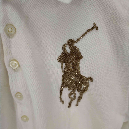 ラルフローレン RALPH LAUREN THE SKINNY POLO ポロ スパンコールポニー レディース JPN:L