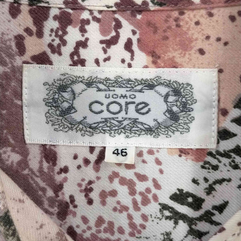 ウオモコア UOMO CORE 総柄レギュラーカラーシャツ メンズ 46