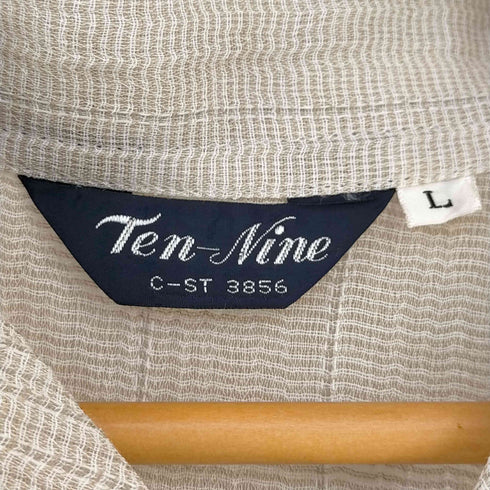Ten-Nine リネン混 オープンカラーシャツ メンズ JPN:L