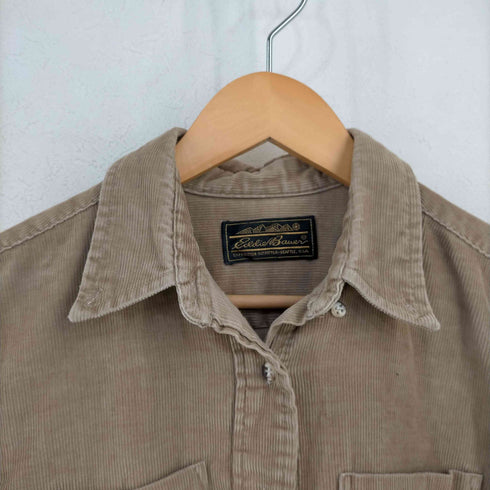 エディーバウアー Eddie Bauer 黒タグ後期 コーデュロイシャツ レディース