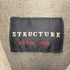 STRUCTURE シルク100% 両フラップ ボタンダウンシャツシャツ メンズ JPN:M