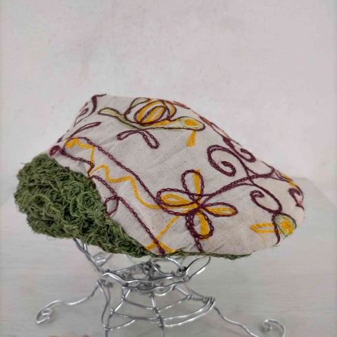 GANAM 刺繍切替ハンチング レディース