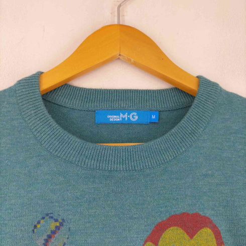 Original design M・G 総柄ニット レディース