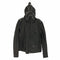 アベイシングエイプ A BATHING APE Leather Shark Full Zip Parka Single Riders Jacket 裏地カモ フルジップ シープ レザー シャーク フーデッド シングル ライダース ジャケット メンズ JPN:M