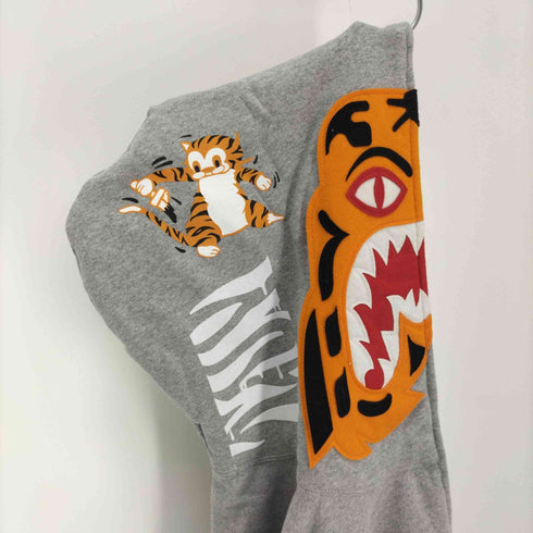 アベイシングエイプ A BATHING APE Funthera Militia Tiger Full Zip Shark Hoodie タイガー シャーク フルジップ パーカー メンズ JPN:M