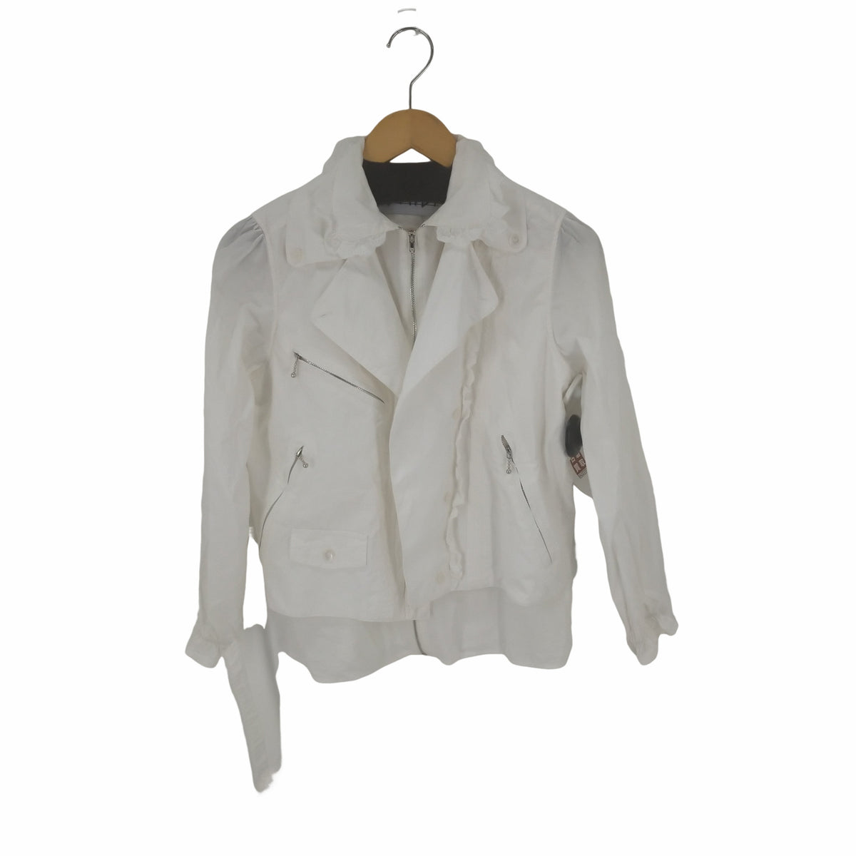 HEIHEI ライダースブラウスホワイト