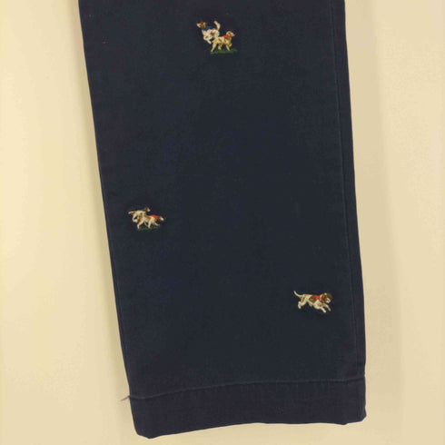 ポロラルフローレン POLO RALPH LAUREN STRETCH STRAIGHT FIT 犬刺繍 ドッグ チノパンツ メンズ 34/32