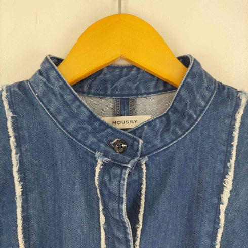 マウジー moussy カット オフ フリル デニム ドレス レディース JPN:2