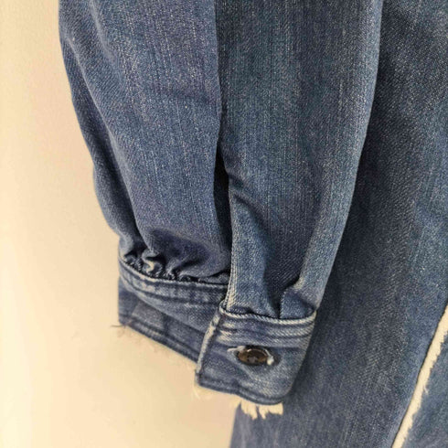 マウジー moussy カット オフ フリル デニム ドレス レディース JPN:2