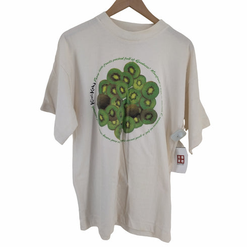 ニュージーランド製 キウイプリント クルーネックTシャツ メンズ import:S